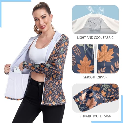 Camiseta de natación con cremallera y capucha para mujer 5