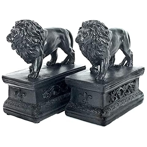Bellaa 23453 Vintage Lion Bookends Cover