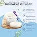 ECO Amenities Bath Soaps for Hotels - 100-Count, 1 oz - Individually Wrapped Bulk Mini Soap Bars for Guest & Travel Use