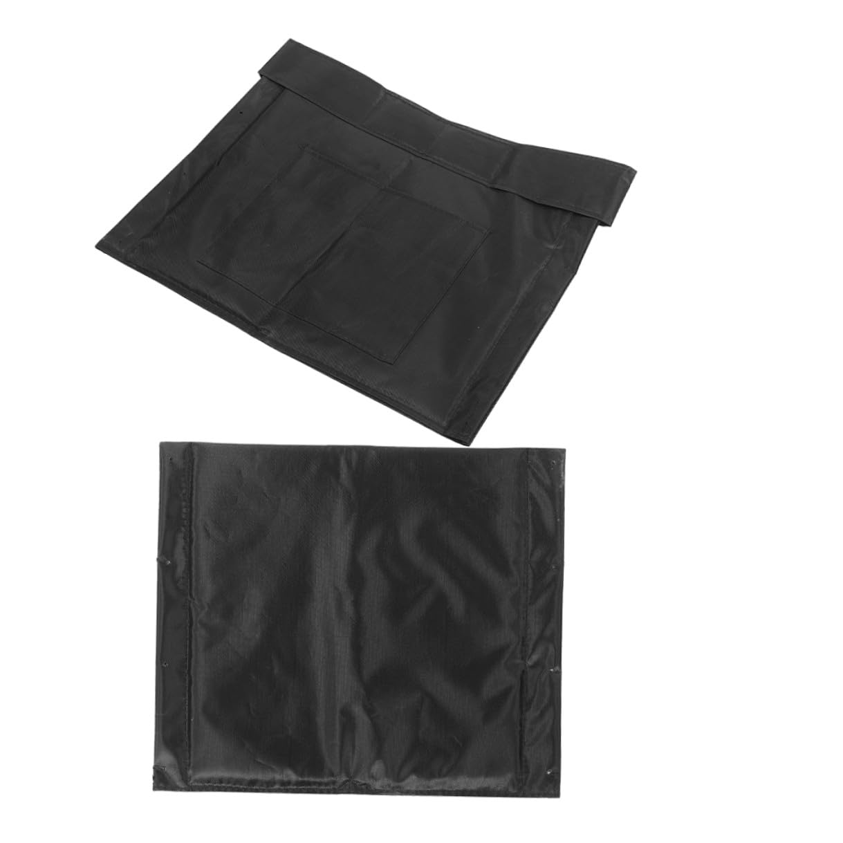 Cojines para Silla de Ruedas 2 Piezas, Asiento y Respaldo de Tela Oxford Negro, Acolchado Grueso Transpirable, Soporte Ergonómico para Movilidad y Uso Diario en Personas Mayores