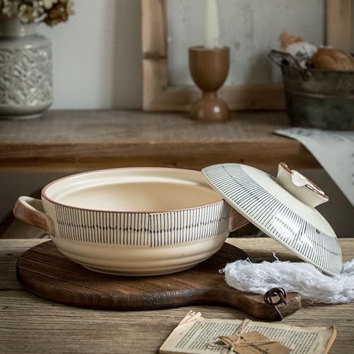 Cocotte Japonaise en céramique haut de gamme de 2,5 L avec couvercle - 4