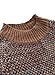 QXE Sweaters for Women 2025 Fashion Retro Print Mock Neck Chunky Jumper Long Sleeve Brown Pullover Knit Tops