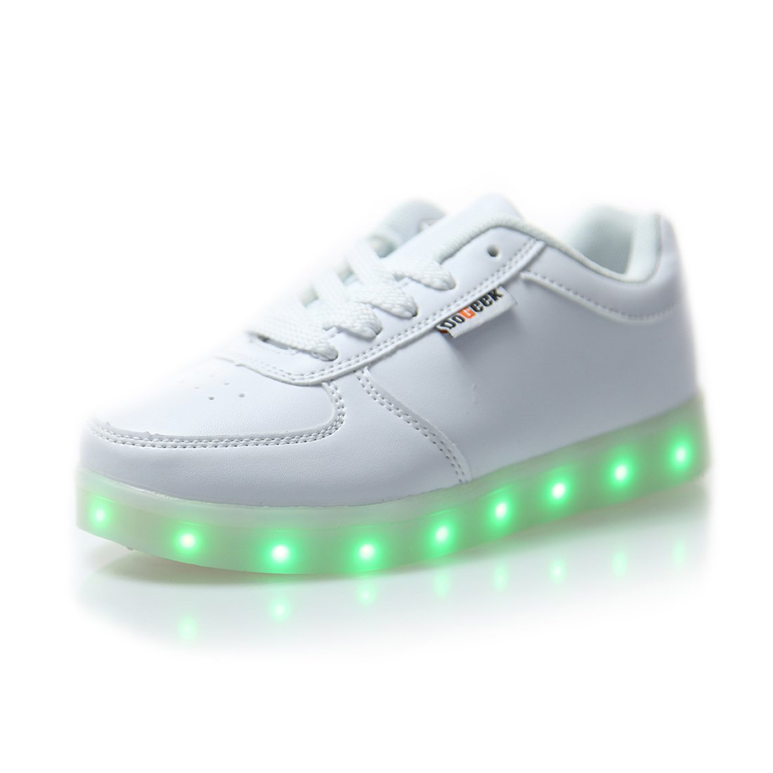 LED Trainers Light Up Shoes Luminous Trainers- 7 Colors LED Flashing Shoes Light Sneakers USB Charge-Best Gift Black
