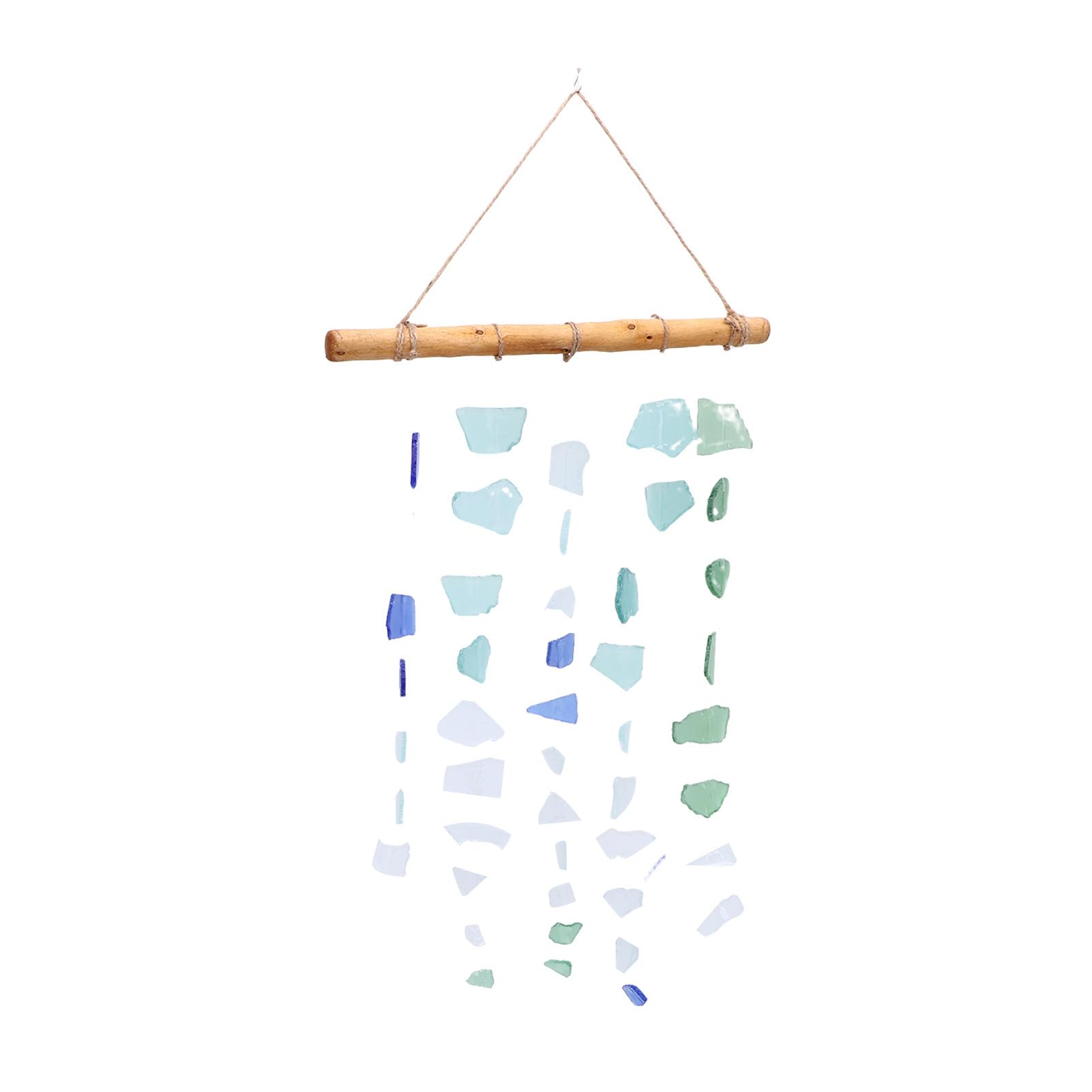 Carillon à vent en verre de mer pour embellir votre jardin d'été