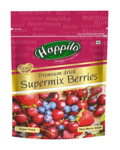 Image of Happilo 100% Natural Premium Californian Almonds, 200g + Happilo Premium International Super Mix Berries, 200g