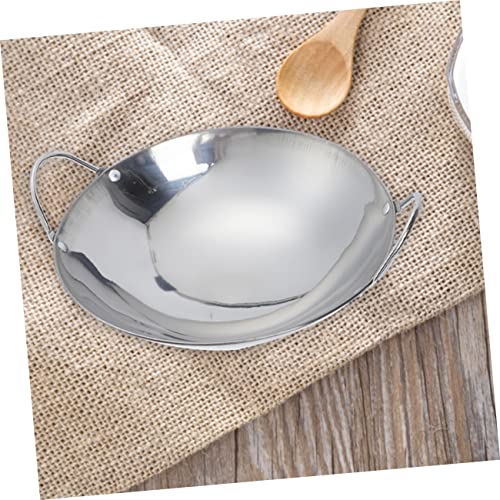 2 Piezas Wok de Acero Inoxidable para Cocina miniatura 6