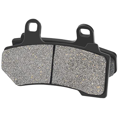 AHL Front and Rear Brake Pads Set for Harley Touring FLHR Road King 2008-2016 / FLHRC Road King Classic 2008-2018/FLHX Street Glide 2008-2015（Semi metallic） by AHL - Image 3