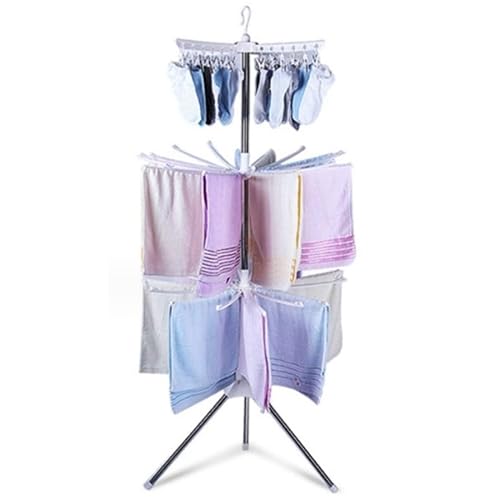 物干しスタンド 3段タオルハンガー 洗濯物干し パラソル 室内パラソル物干し スタンドタオルスタンド 物干しラック パラソル型 折りたたみ 使いやすい 物干し 室内物干し Demanca 組み立て簡単 工具不要 ステンレス製 大容量 タオル干し 室内干し