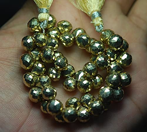 Pyrite dorée mystique briolette pour remplacer les perles ternes de vos bijoux DIY