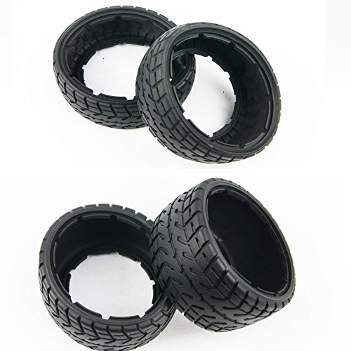 XmaxRc Front and Rear On-Road Tire Kit Tarmac Buster for 1/5 HPI Baja 5B SS Rovan KM