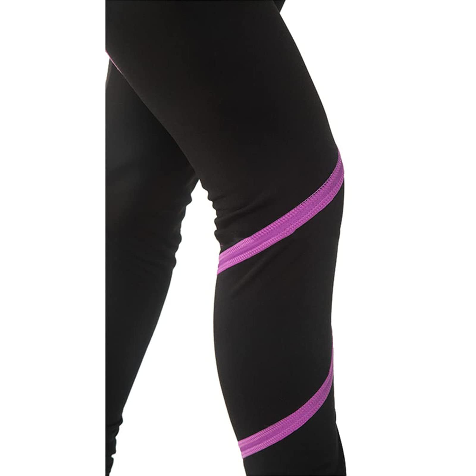 ZMIN Giacca E Pantaloni Termici per Pattinaggio Artistico Comodi Pantaloni in Pile Polare A Spirale Traspirante Abbigliamento Sportivo per Bambini per Adulti,B,M