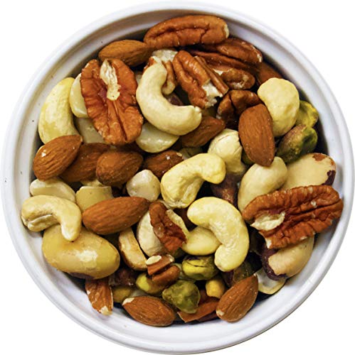 Raw Unsalted Premium Mixed Nuts (Almonds, Brazil Nuts, Cashews, Macadamia Nuts, Pecan Nuts and Pistachios) - Non-GMO Natural Nuts Gluten-Free Bar Party Snack Gift - Thumbnail 4
