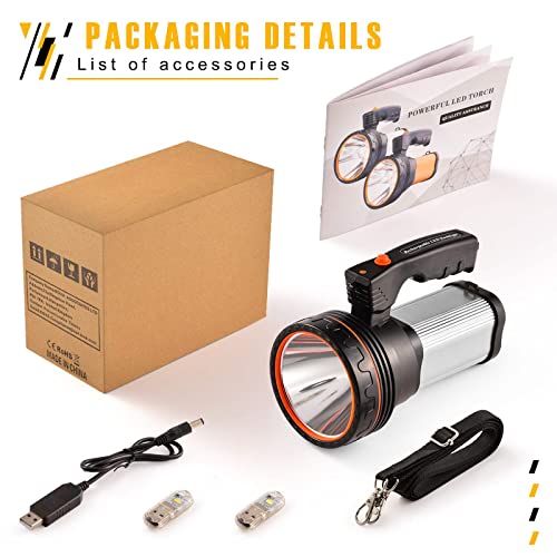 Csndice Rechargeable Flashlight, Perfect For Outdoor Adventures With High Lumen 90000 And Ipx45 Waterproof,Flashlights High Lumens Are Perfect For Outdoor Activities Such As Camping, Hiking, Fishing #TOP6