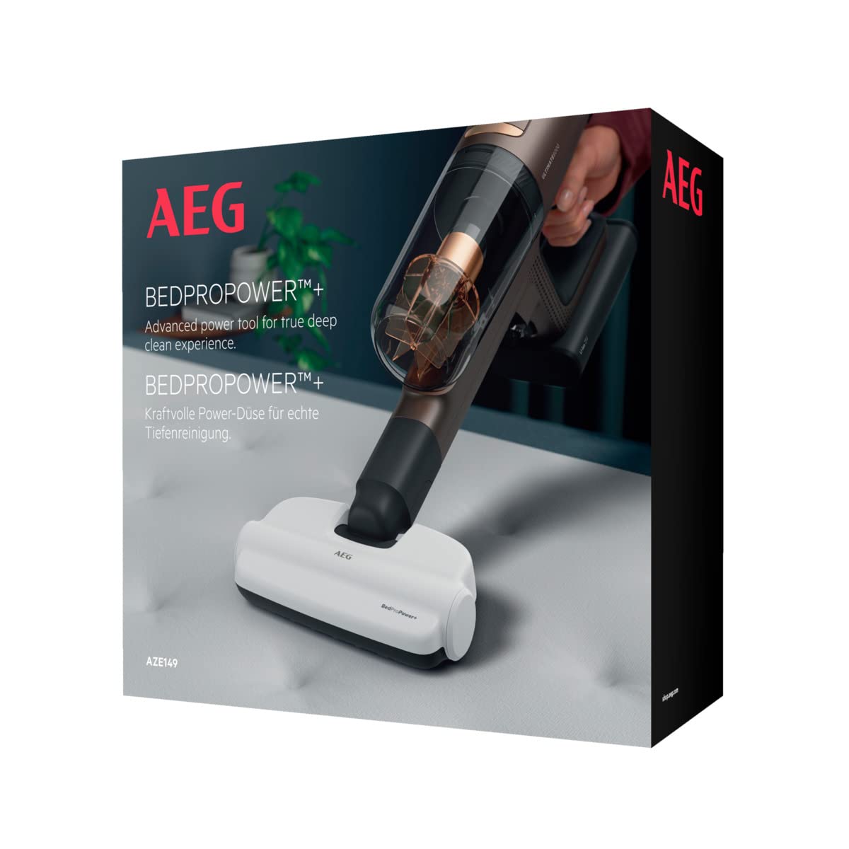 AEG AZE149 Cepillo BedProPower+ Para Aspiradoras S8000 - Limpieza Profunda De Colchones Y Sofás