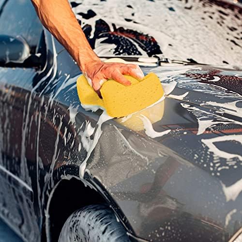 DECK INN Car Wash Sponges Car Cleaning Sponges Car Care Sponges For Washing,Detailing and Cleaning,Bone Shape Super Jumbo Soft Sponge- 1- Pack