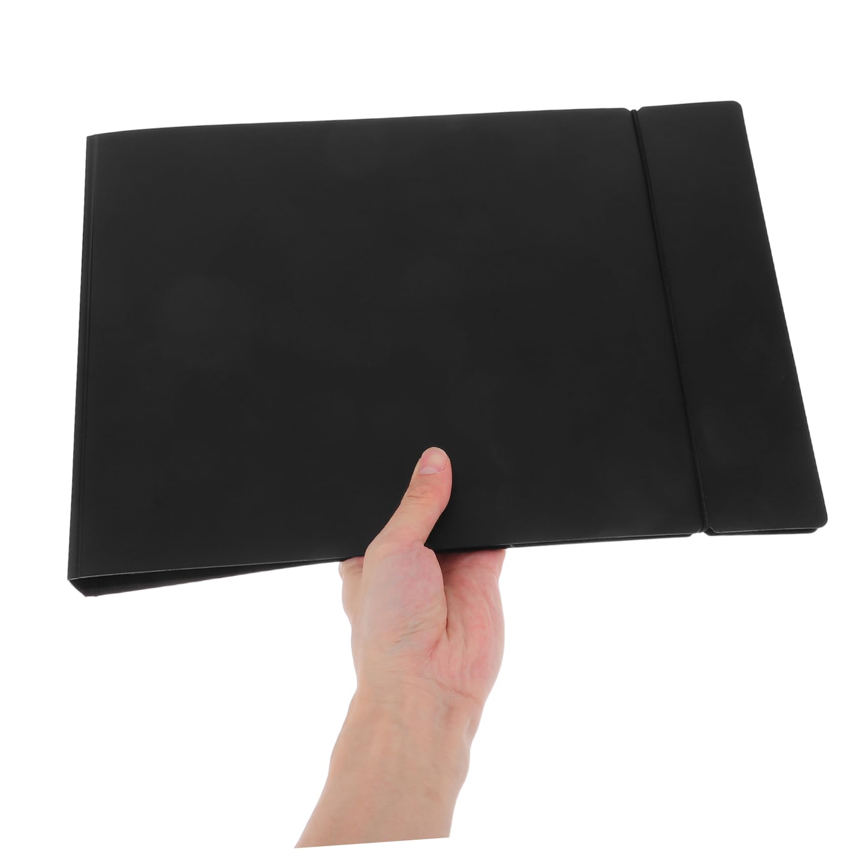 Porta Assegni Nero in Plastica, Raccoglitore Documenti e Fatture | Capacità Ampia, Design Elegante, per Ufficio e Casa, Album per Scontrini e Libretti