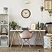 Bernhard Products Vintage Brown Wall Clock Silent Non Ticking 12 Inch Quality Quartz Battery Operated Round Decorative Easy to Read for Home Kitchen Living/Dining Room Bedroom Office Classroom School