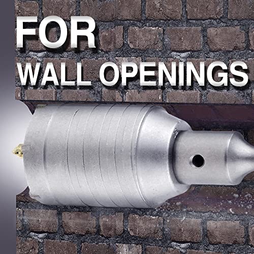 105Mm / 4-1/8 Inch Concrete Hole Saw With 220Mm(8.66 Inch) Sds Plus Shank Connecting Rod Cement Hole Saw For Cement Brick Concrete Stone Wall (105Mm / 4-1/8") #TOP6