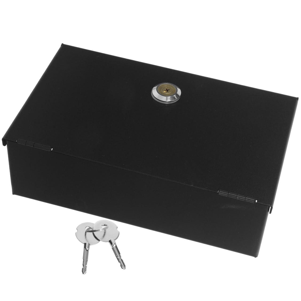 TEHAUX Caja de Enchufe Eléctrico con Cerradura, Protector Antirrobo Tipo 86 para Enchufe Doble, Carcasa de Hierro Negro Resistente la Intemperie para Uso Exterior y Seguridad Doméstica