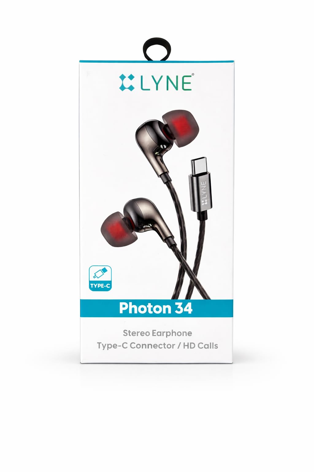 LYNE Photon 34 Stereo Earphone with Type-C Connector, HD Calls, Wired in-Ear Headphones-image-25