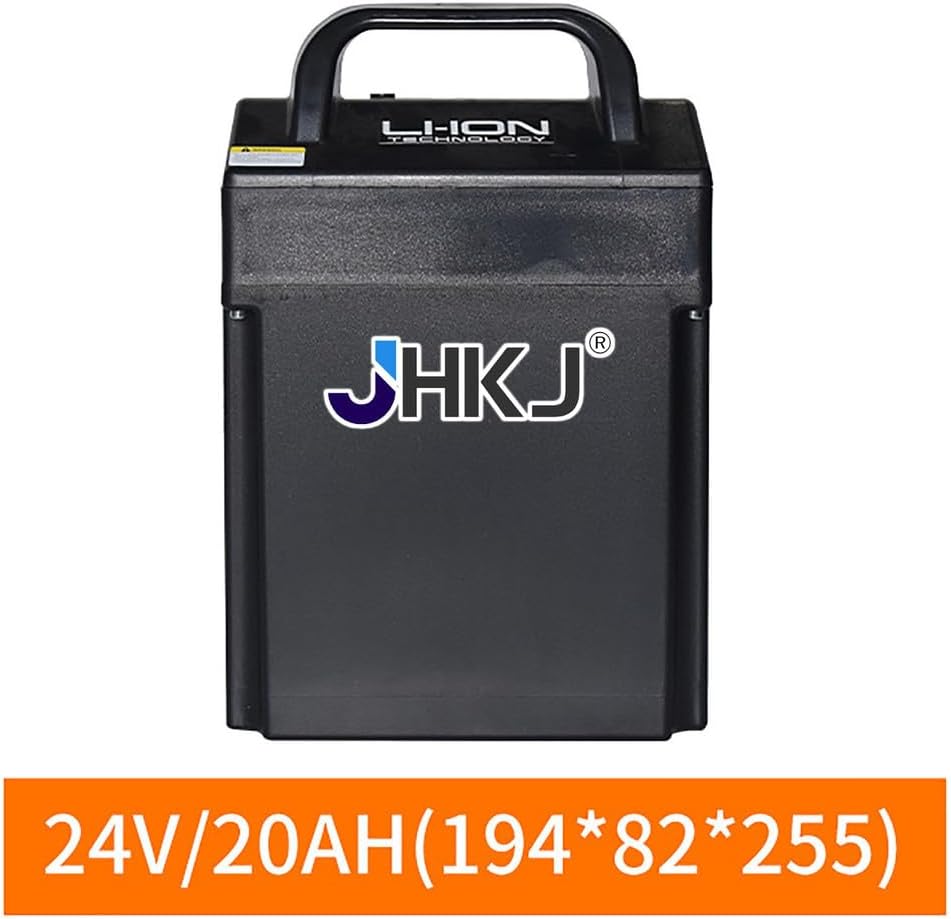 24 Volt Lithinum Ion Batteries 24V 20Ah Replaceable Forklift Lithium Battery with Portable Handle for 500W Transport Vehicle Motor Kits