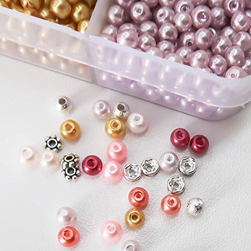 image for TOAOB THE ONE AND ONLY BABY TOAOB 3800pcs Glass Pearl Beads Kit 4mm Mu