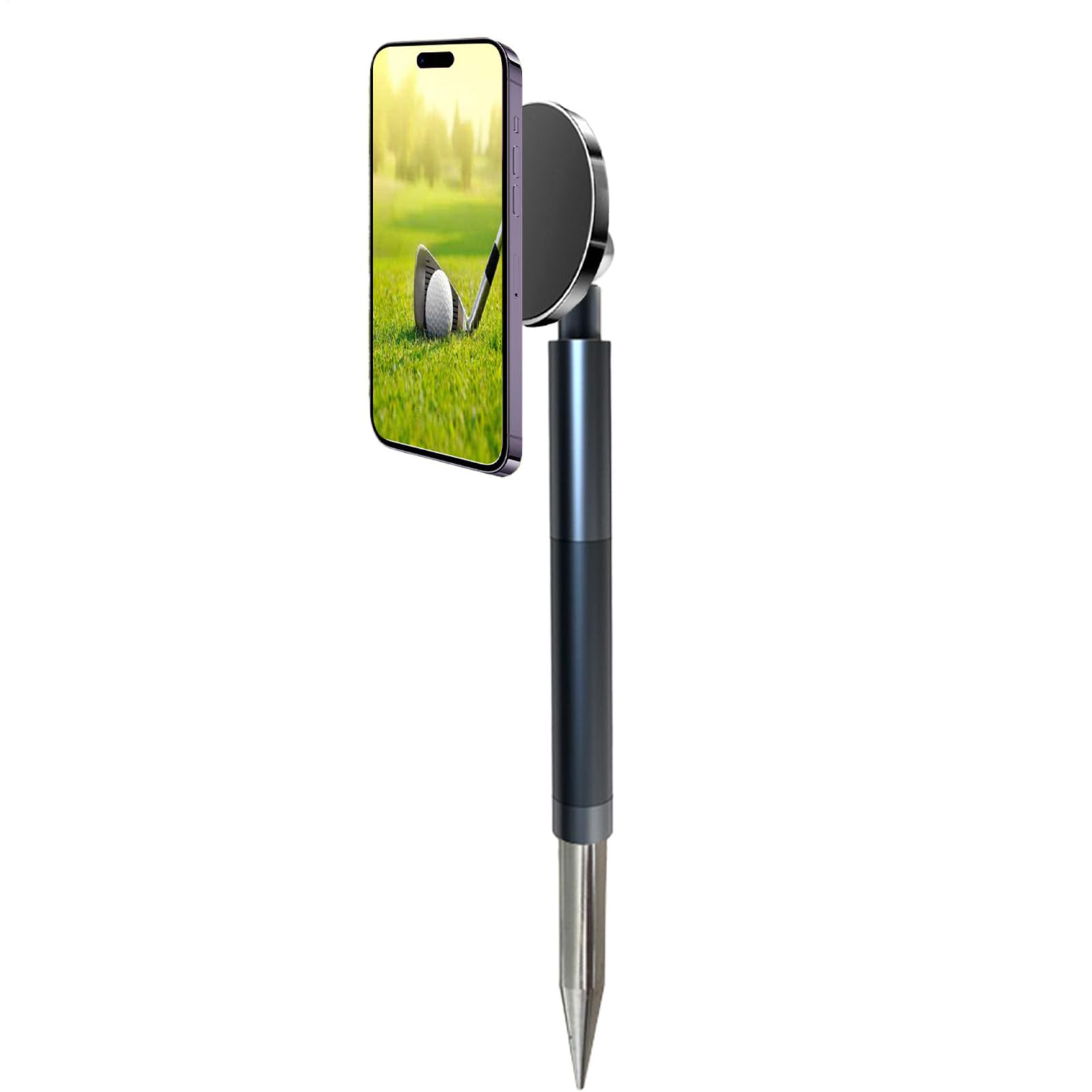 Soporte para Móvil de Golf Portátil Estable Aleación Analizador Videocámara | Monopie Magnético Golf Para Grabar Swing Ayuda de Entrenamiento en Viajes, Campo, Rondas,