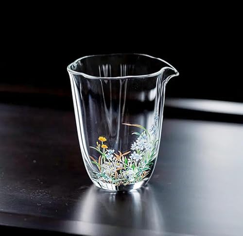 Raineed ガラス茶海 耐熱ガラス 茶器 急須 ピッチャー 水出し 茶ポット 分茶器 中国茶器 茶具 湯冷まし ガラスコップ シンプル お茶 透明 耐熱耐冷 洗いやすい 中国茶/日本茶/緑茶/紅茶/ウーロン茶 お茶会 自宅 おもてなし 記念日 プレゼン