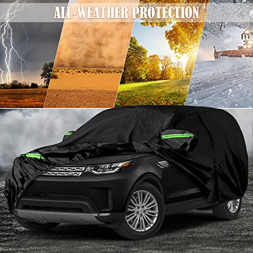 Image of Waterproof Car Cover Replace for 2005-2025 Land Rover Discovery, 6 Layers All Weather Car Covers with Zipper Door & Windproof Bands for Snow Rain Dust Hail Protection (Discovery)