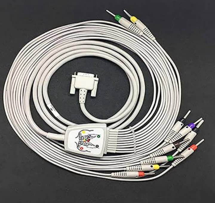 ST 10 lead ecg/ekg cable for BPL/Schiller Ecg Machine (screw type)-image-39