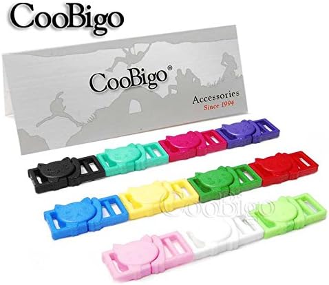 Miniatura 3 de 25 hebillas de plástico Safty Breakaway para sujetador collar de perro y gato paracord FLC124 Mix-s Variados 38 11mm