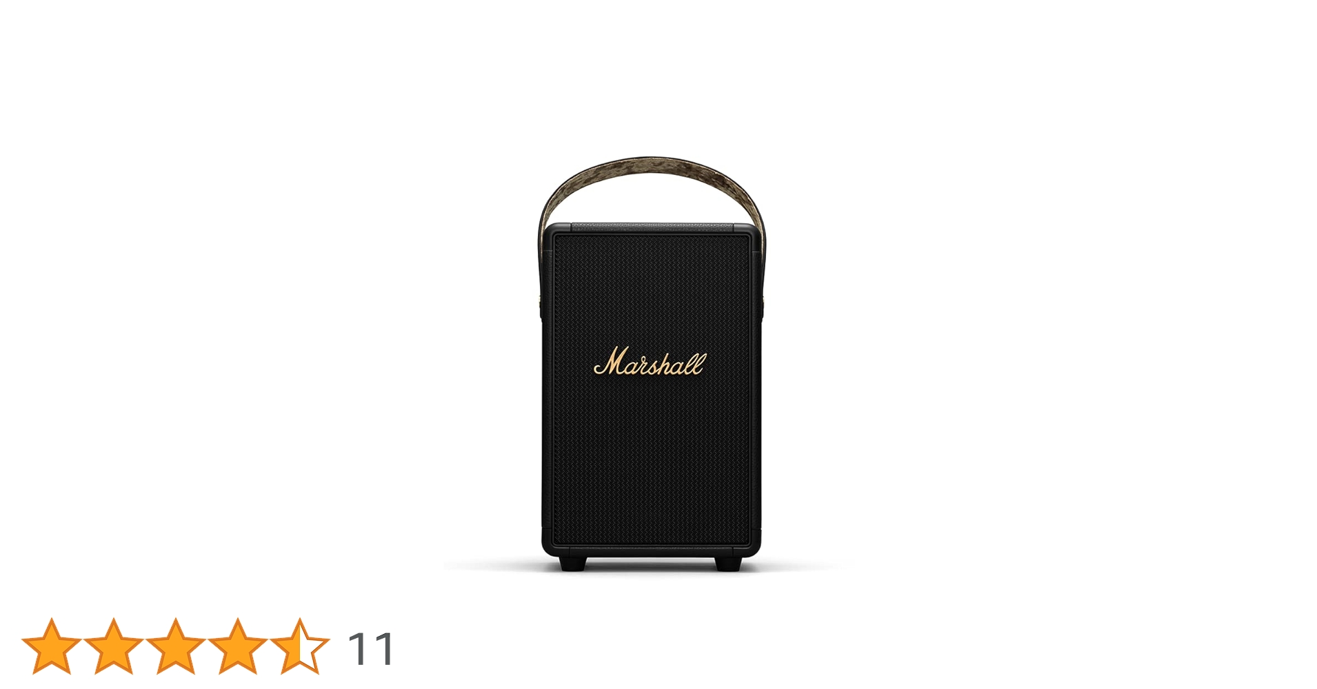 Marshall ii ポータブルスピーカー ブラック Marshall ワイヤレスポータブル防水スピーカー/ブラック&ブラス