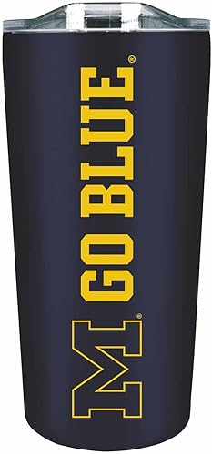 Miniatura 113 de Campus Colors Vaso de acero inoxidable de la NCAA perfecto para el día del partido, 18 onzas, doble pared, mantiene las bebidas perfectamente Azul