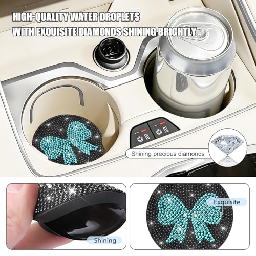 Portavasos para carro con diseño de cristal y silicona miniatura 3