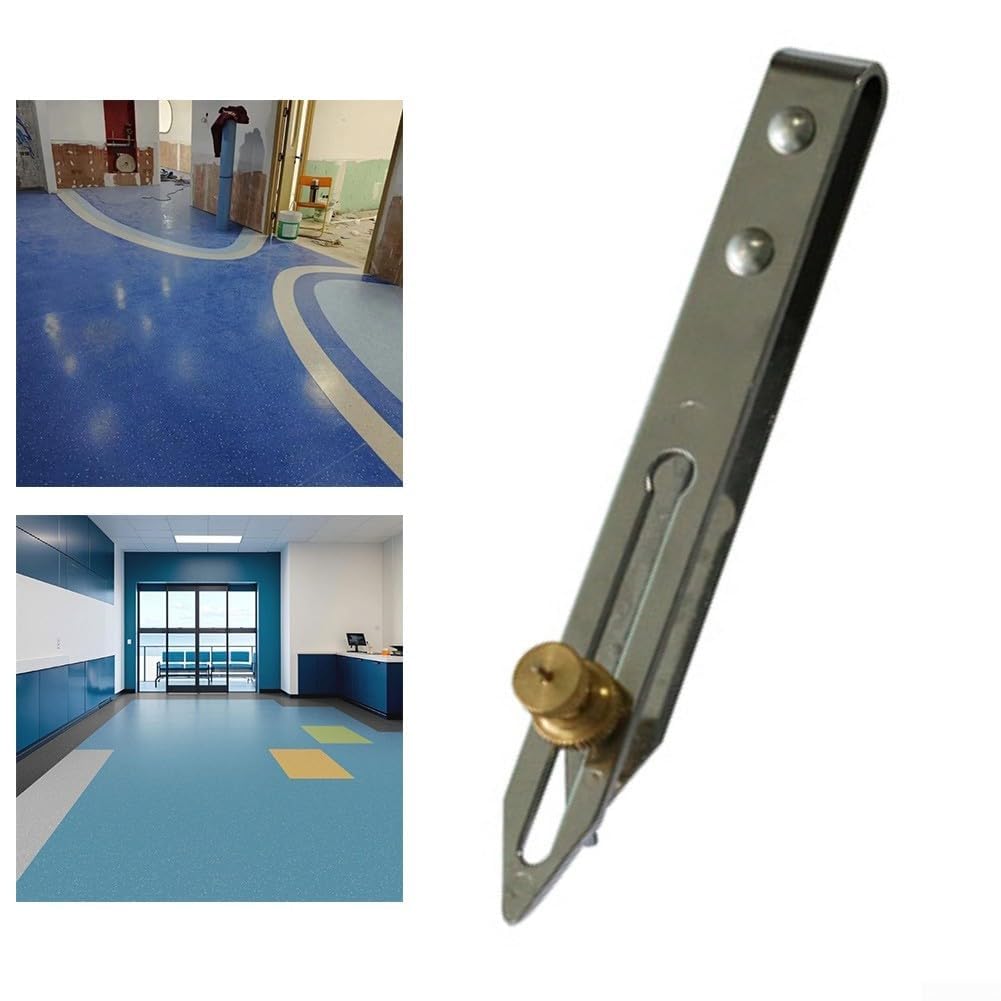 Herramienta de trazado de Piso para Suelos de Vinilo y PVC, Cortador de trazado de Huecos para Corte y Ajuste precisos de Bordes