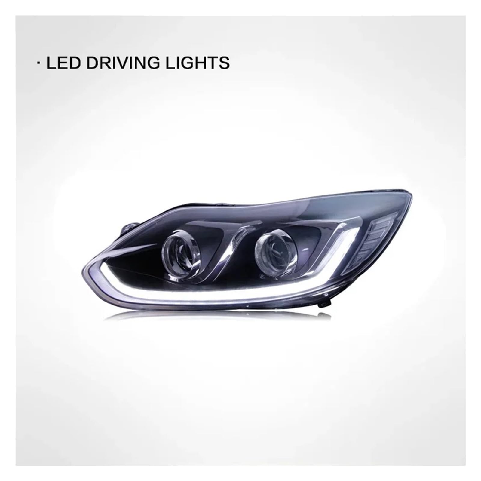 Conjuntos de Faros Delanteros para Focus 2012 2013 2014, Conjuntos de Luces LED para automóviles, Faros antiniebla, Luces diurnas (DRL), Luces de Freno e Intermitentes.