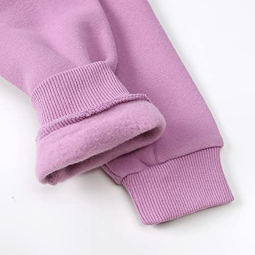 Image of MYGBCPJS Youth 2PCS Jogger Outfits Set Fleece Hooded + Sweatpants Boys Girls Athletic Sweatsuits Pullover Clothes