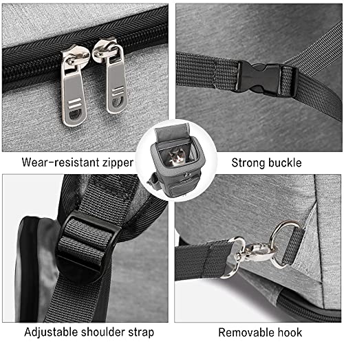 Mochila de transporte de animais de estimação com rodas, transportador de viagem, assento de carro p