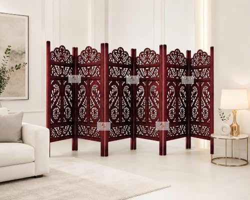 Image of Partition for Living Room,Divider,Partition Wall Divider Screen Separator, Wall Panel Divider for Hall | Bedroom |Office | Puja Room | Restaurant S Design (4 Feet 6 Panel)