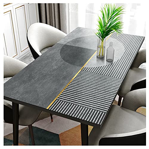 Mantel de Mesa Comedor de Cuero, Alfombrilla de Protectora de Escritorio de Cuero, Antimanchas, Alfombrilla Cubre Mesa Oficina, Tapete para Mesa Salon, Escritorio, Cocina, Deco(Size:80×80cm,Color:C)