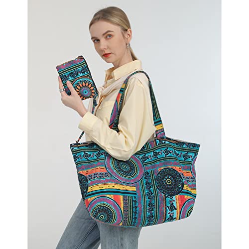 Bolso Hippie Tote Grande OPQRSTU para Mujer miniatura 2