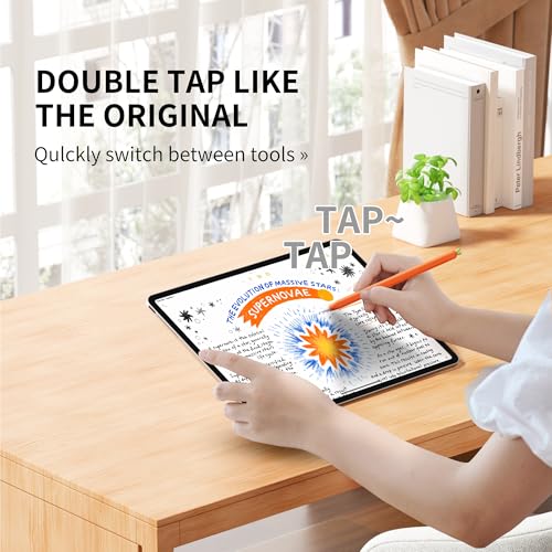 Image of ELETIUO Carrot Silicone Skin Cover Compatible with Apple Pencil 2nd Generation, Protective Cover Accessories Compatible with iPad Pro 11 12.9 inch