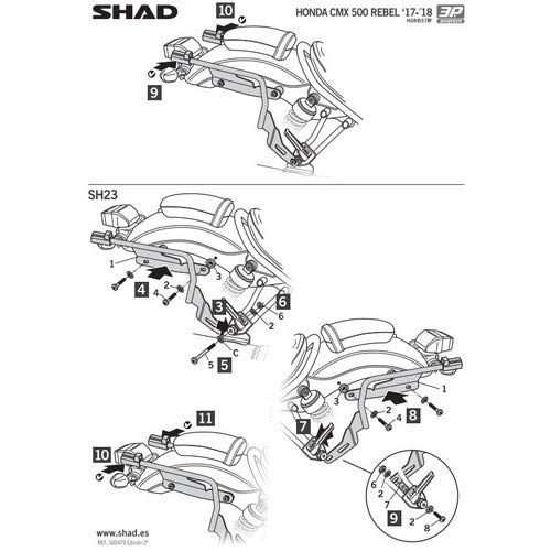 Amazon | SHAD(シャッド) バイク 【セット売り】SH23 サイドケース＋