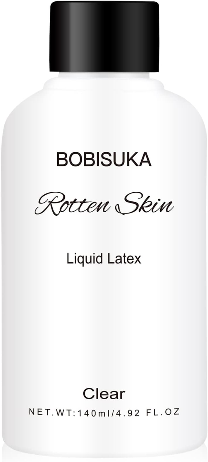 BOBISUKA Clear Liquid Latex, Halloween Costume, Zombie Makeup, SFX Special Effect Make Up for Face and Body, 4.92 FL.OZ