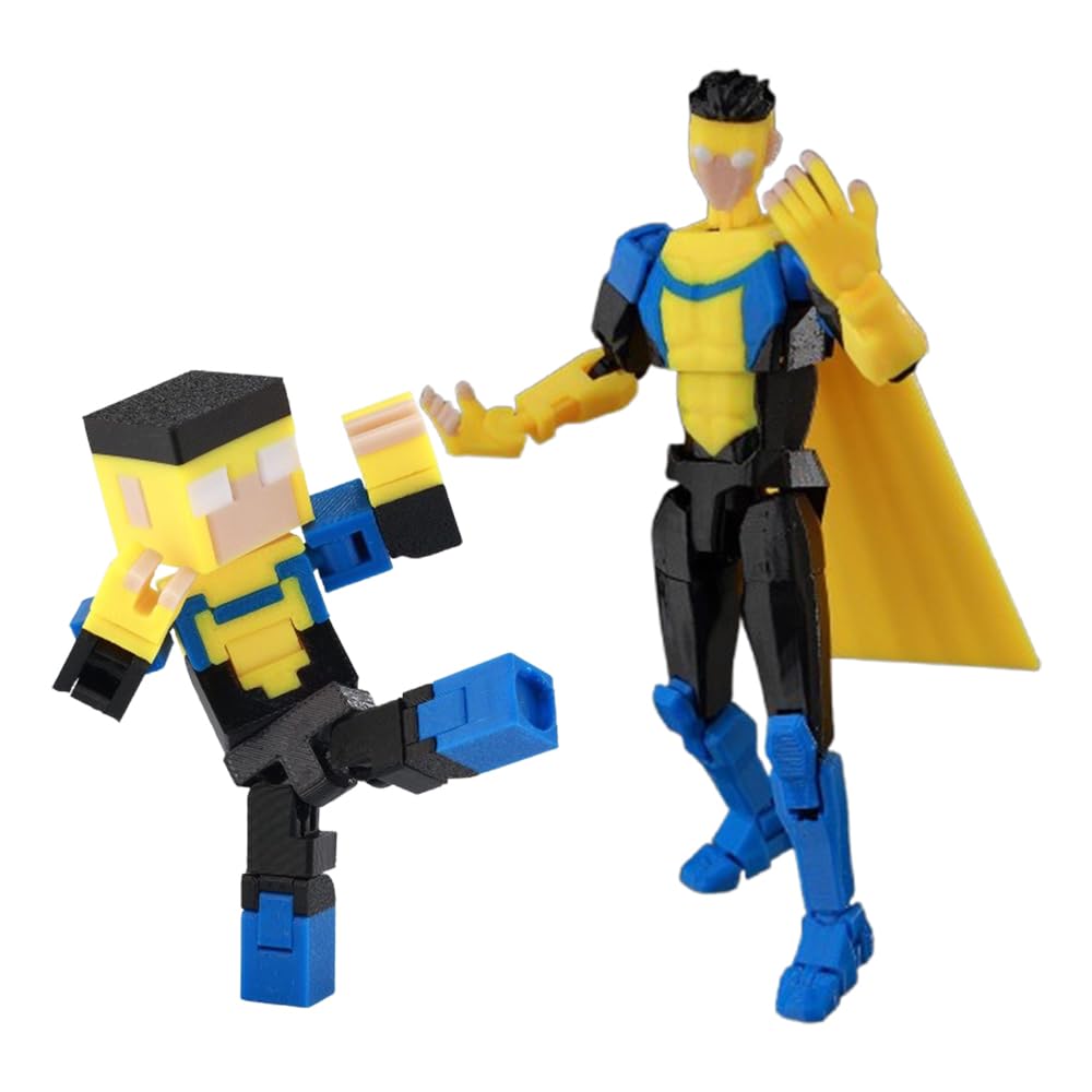 Zhongkaihua Omni-Man Figure Mark Grayson Action Figures Fully Articulated Anime 3D Printed Nolan Grayson Figurine Model Ornaments Collectibles Gifts Fans