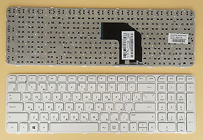 WISTAR Laptop Keyboard Compatible for HP Pavilion G6-2000 G6-2100 G6-2200 G6-2300 G6T-2000 Series 699497-001 697452-001 700271-001 AER36U02310 (White) with Frame