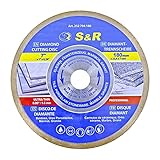 EXPERIENCIA Y CALIDAD ➤Les discos de diamante de S&R están fabricados con núcleos de acero de alta calidad y alto impacto para soportar altas temperaturas y permitir un corte rápido, preciso y exacto. Esta cuchilla puede utilizarse en seco o en húmedo