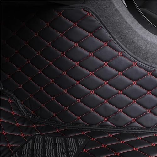 Tapis de sol en cuir sur mesure Civic X 10 finition luxe bleu - 5