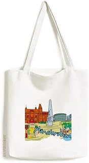 Netherlands Armsterdam bolsa de lona para aquarela bolsa de compras casual
