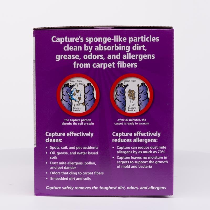Capture Premium Lemon Scent Carpet Cleaner 2.5 lb. Powder - Case of: 1